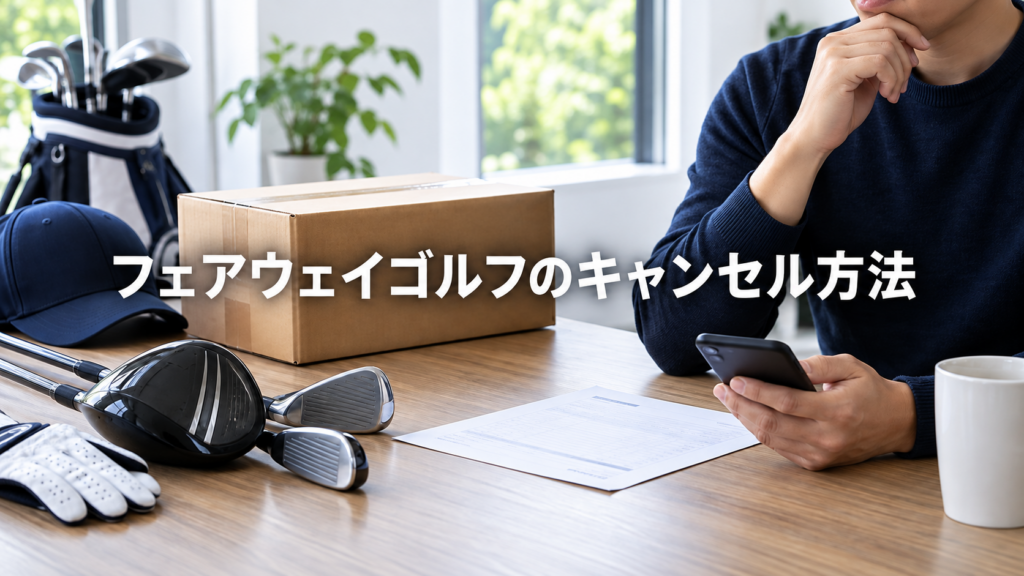 フェアウェイゴルフのキャンセル方法！変更できる条件と連絡手順を解説の結論を示す実写風イメージ