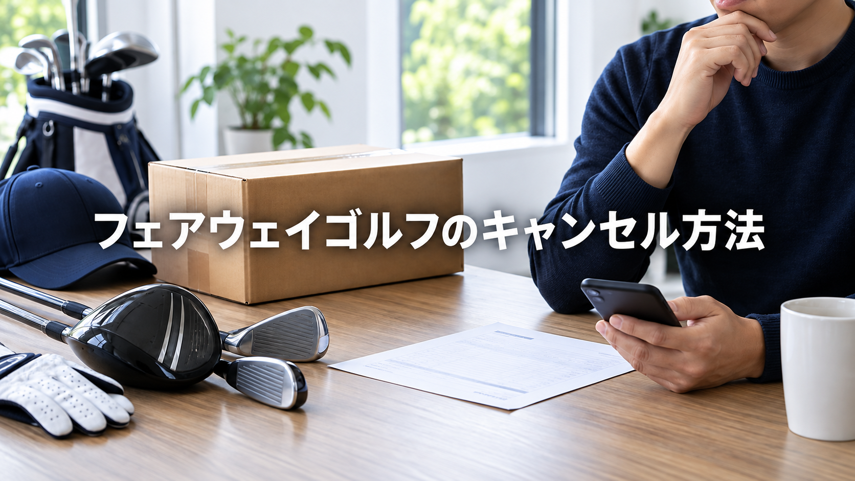 フェアウェイゴルフのキャンセル方法！変更できる条件と連絡手順を解説の結論を示す実写風イメージ