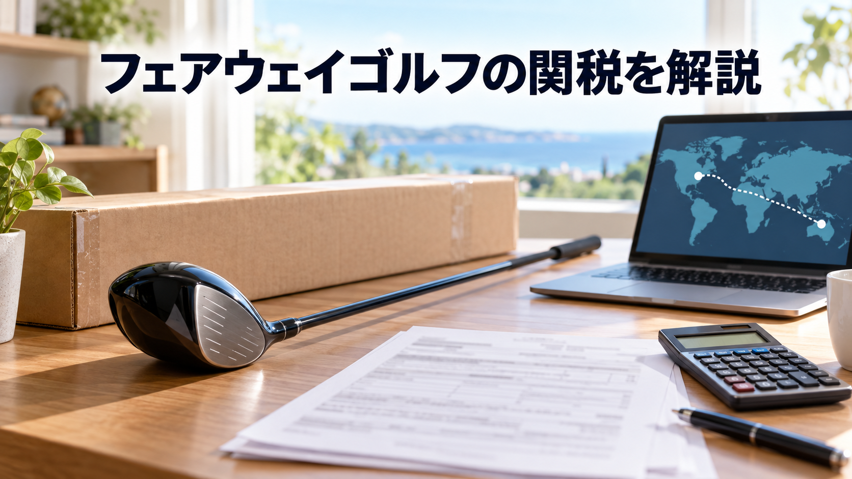 フェアウェイゴルフの関税を解説！輸入時の費用と消費税も詳しく確認の結論を示す実写風イメージ