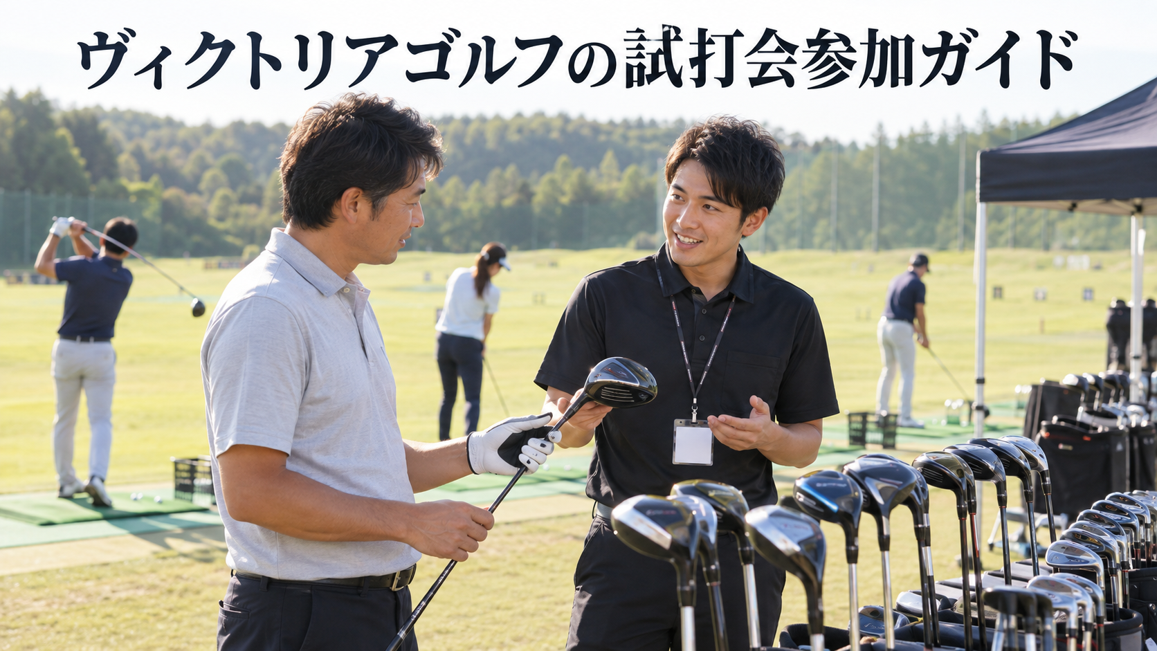 ヴィクトリアゴルフの試打会参加ガイド!日程の探し方と当日の準備の結論を示す実写風イメージ