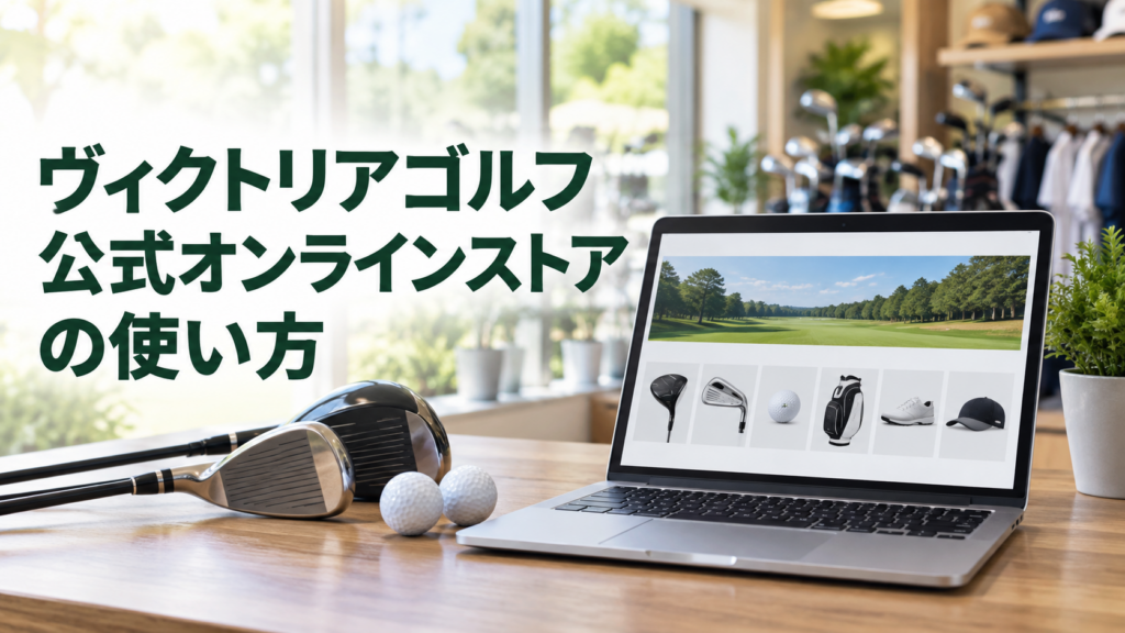 ヴィクトリアゴルフ公式オンラインストアの使い方！注文から受取まで解説の結論を示す実写風イメージ